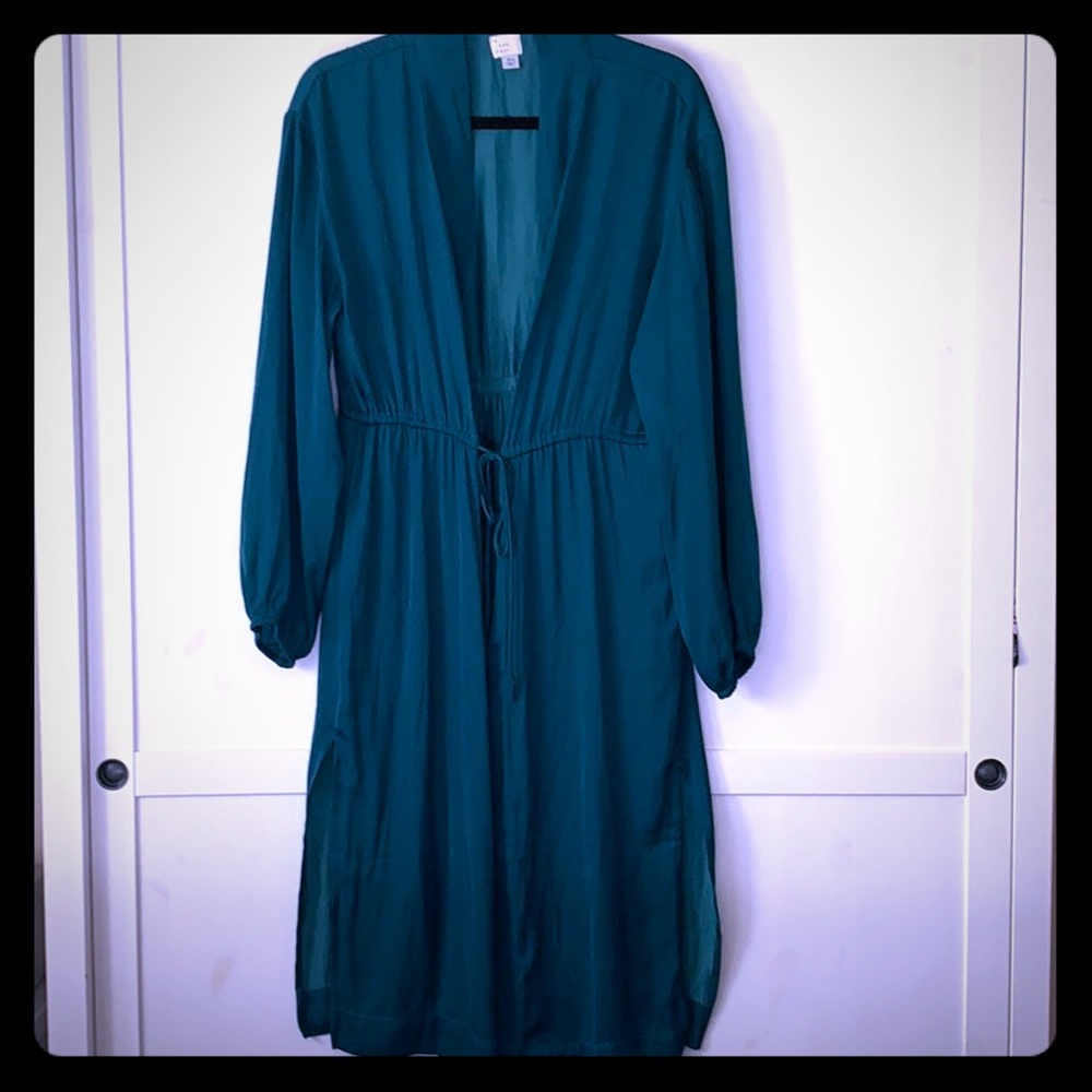 Green over piece with necklace